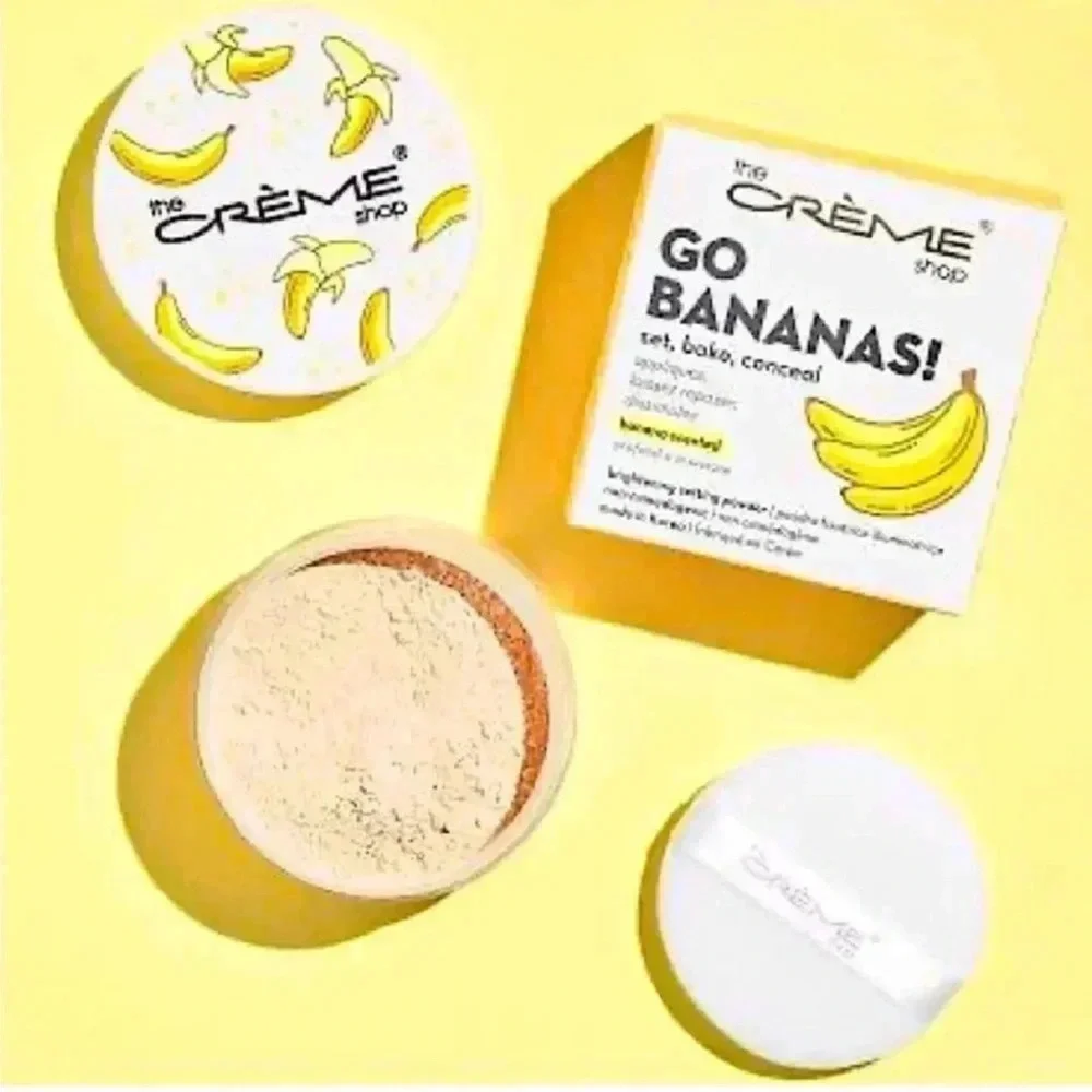 NIB The Crème Shop Banana Scented Setting Powder 0.52 oz